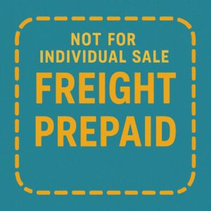 Freight Prepaid（NOT FOR INDIVIDUAL SALE）