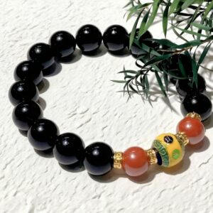 D100 Bead Bracelet: Shining Sand Six-Character Protection