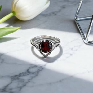 D155 Crimson Rhyme Flowing Light Ring